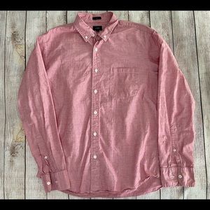 J. Crew Light Red Casual Button Down Shirt